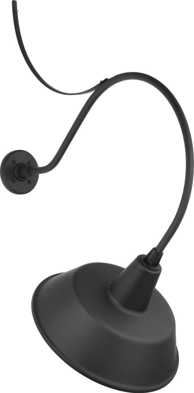 Academy 26.5" Anchored Larrabee Barn Light | Matte Black | 16 | 16" Matte Black Bowers Shade