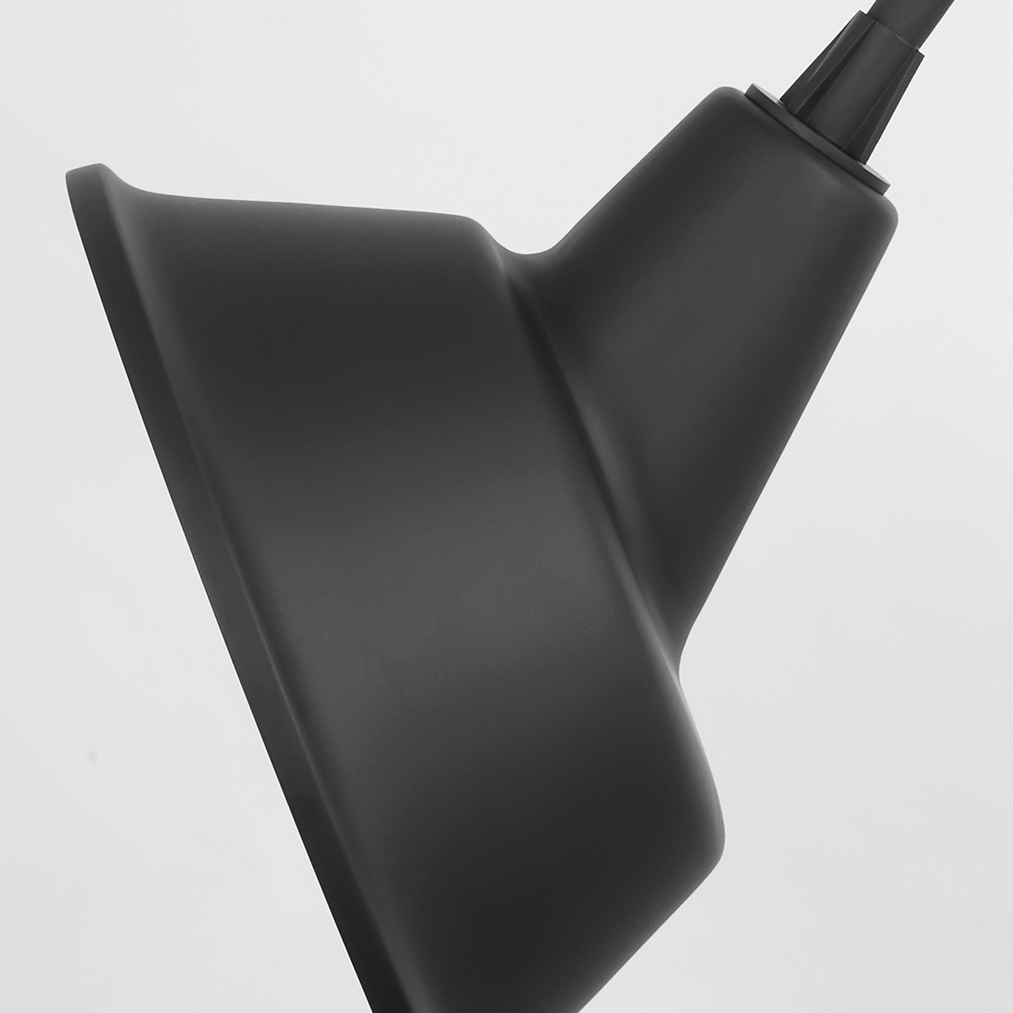 Academy 26.5" Anchored Larrabee Barn Light | Matte Black | 12.5 | 12.5" Matte Black Tilted Bowers Shade