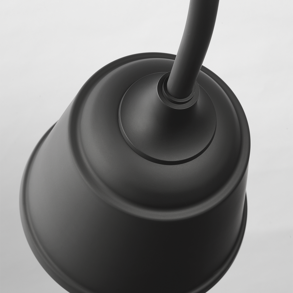 Academy 26.5" Anchored Larrabee Barn Light | Matte Black | 8 | 8" Matte Black Rockhouse Shade