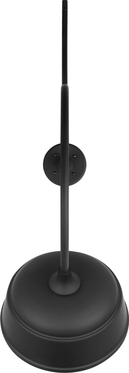 Academy 26.5" Anchored Larrabee Barn Light | Matte Black | 12.5 | 12.5" Matte Black Rockhouse Shade
