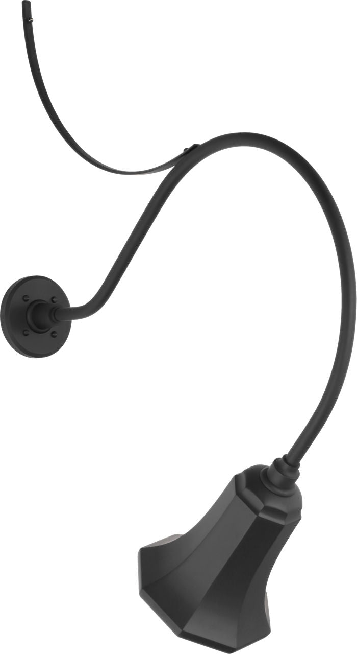 Academy 26.5" Anchored Larrabee Barn Light | Matte Black | 7.5 | 7.5" Matte Black Savannah Shade