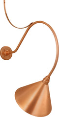 Academy 26.5" Anchored Larrabee Barn Light | Soft Copper | 12.5 | 12.5" Soft Copper Conical Savannah Shade