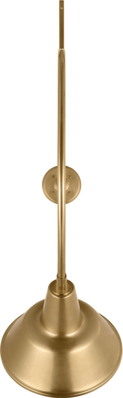 Academy 36" Anchored Larrabee Barn Light | Hand-Rubbed Antique Brass | 12.5 | 12.5" Hand-Rubbed Antique Brass Bowers Shade