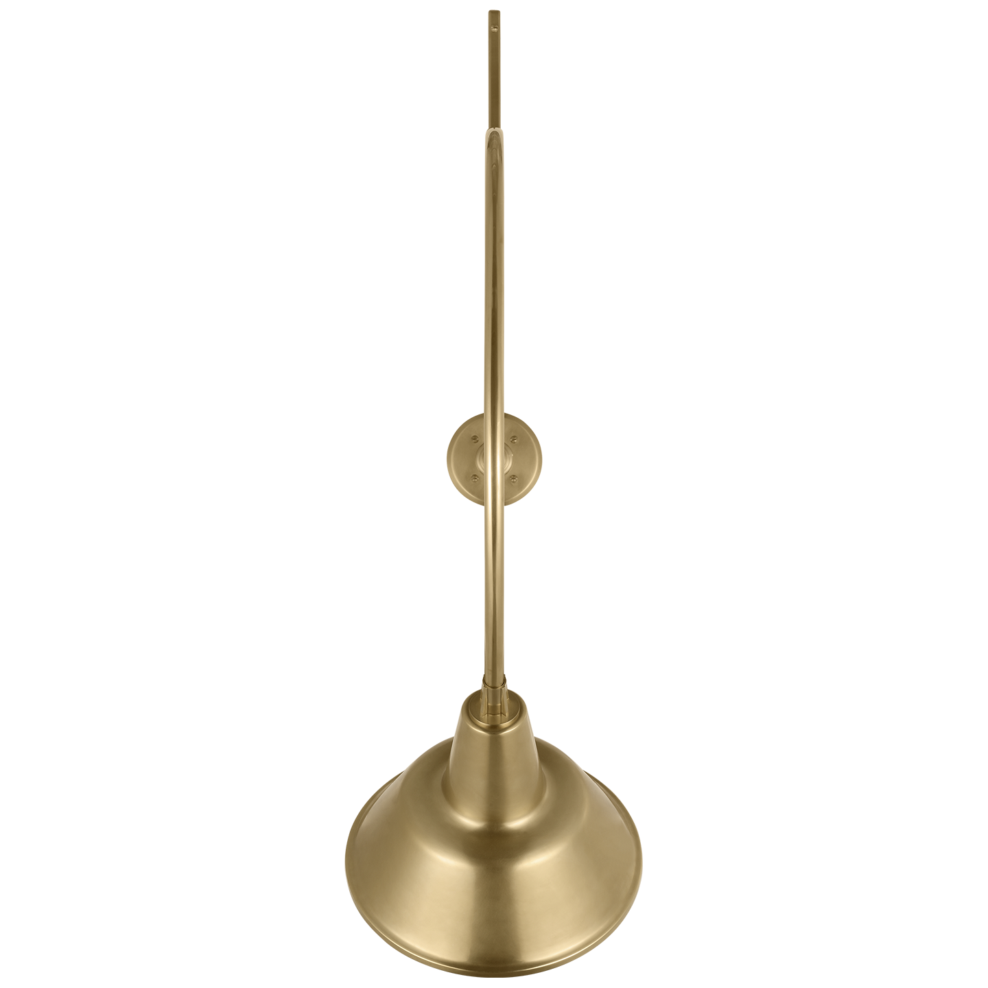 Academy 36" Anchored Larrabee Barn Light | Hand-Rubbed Antique Brass | 12.5 | 12.5" Hand-Rubbed Antique Brass Bowers Shade
