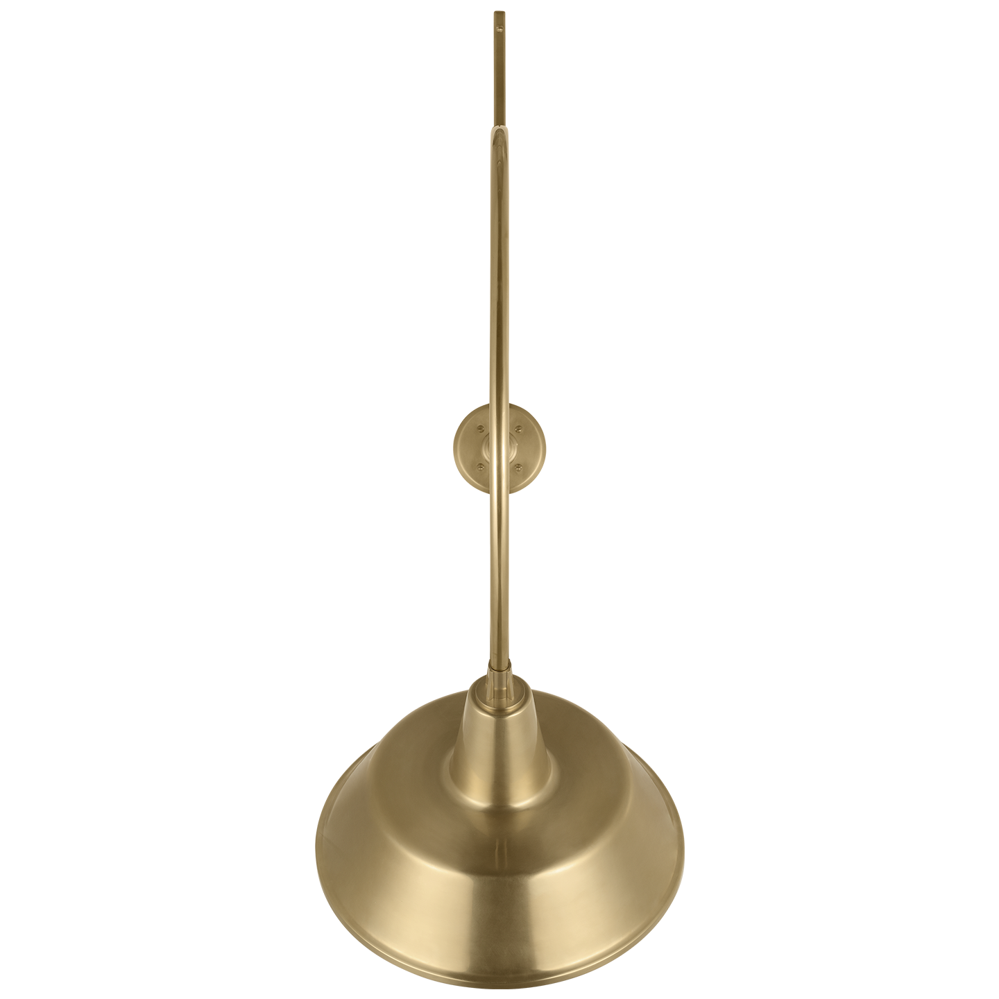 Academy 36" Anchored Larrabee Barn Light | Hand-Rubbed Antique Brass | 16 | 16" Hand-Rubbed Antique Brass Bowers Shade