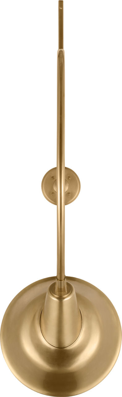 Academy 36" Anchored Larrabee Barn Light | Hand-Rubbed Antique Brass | 12.5 | 12.5" Hand-Rubbed Antique Brass Tilted Bowers Shade