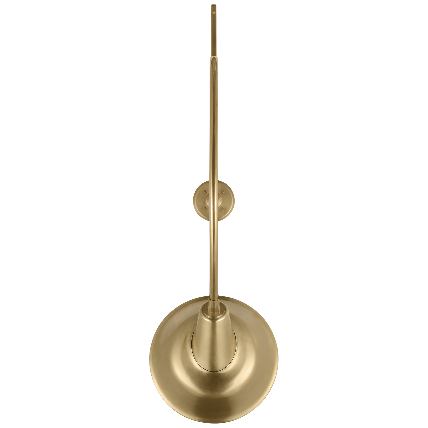 Academy 36" Anchored Larrabee Barn Light | Hand-Rubbed Antique Brass | 12.5 | 12.5" Hand-Rubbed Antique Brass Tilted Bowers Shade