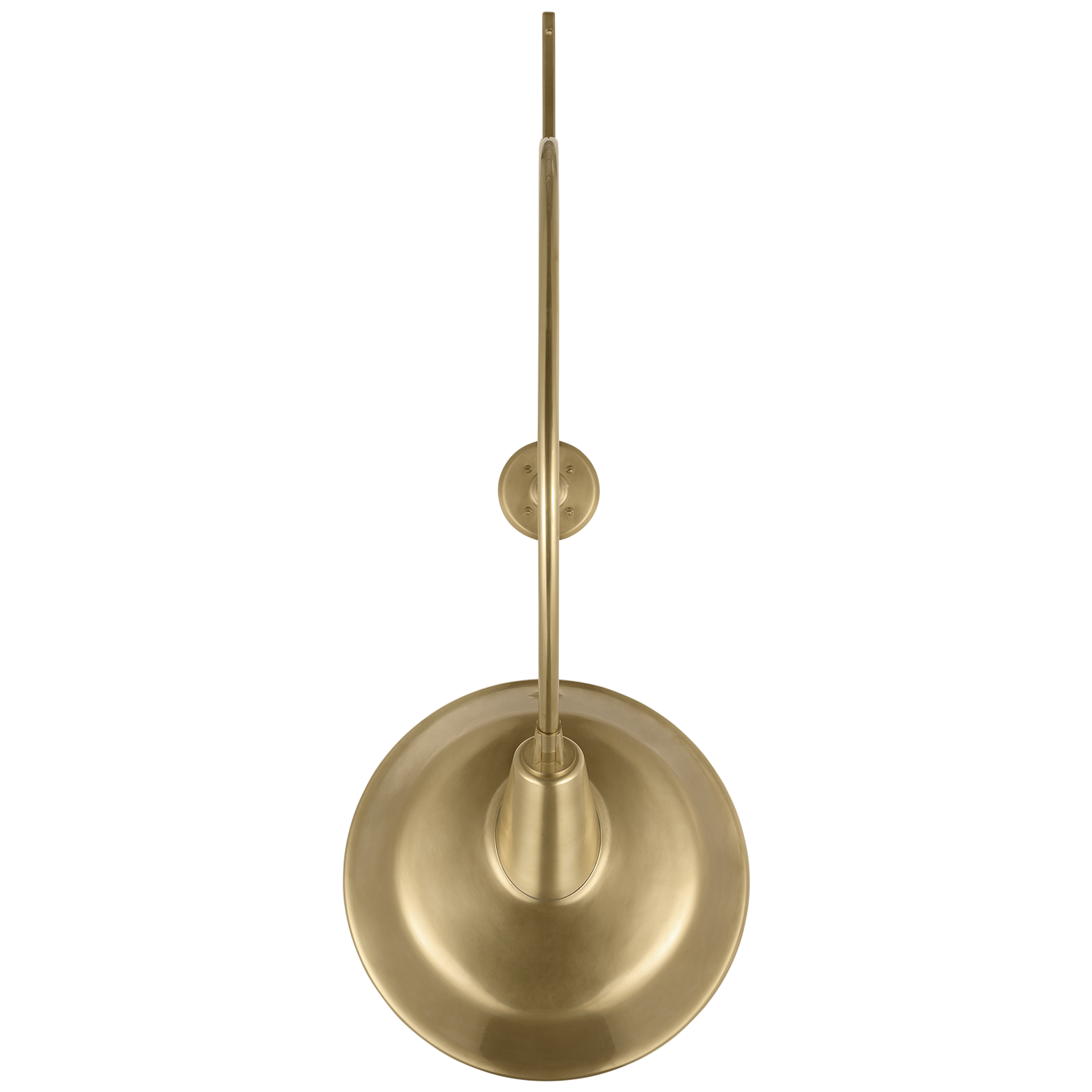 Academy 36" Anchored Larrabee Barn Light | Hand-Rubbed Antique Brass | 16 | 16" Hand-Rubbed Antique Brass Tilted Bowers Shade