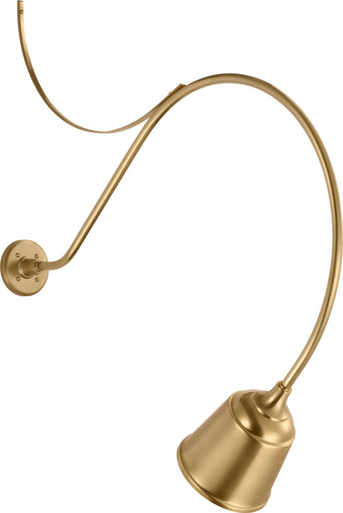 Academy 36" Anchored Larrabee Barn Light | Hand-Rubbed Antique Brass | 8 | 8" Hand-Rubbed Antique Brass Rockhouse Shade