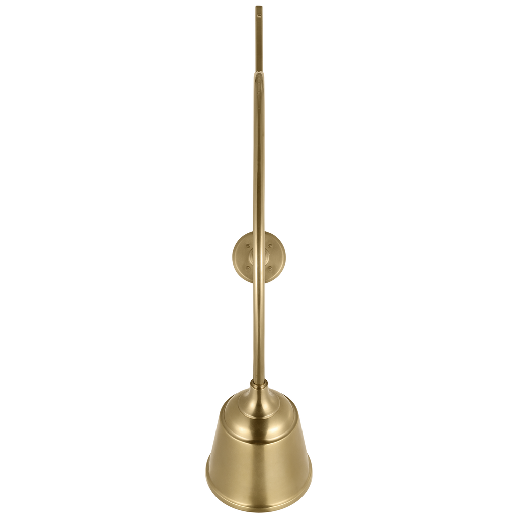 Academy 36" Anchored Larrabee Barn Light | Hand-Rubbed Antique Brass | 8 | 8" Hand-Rubbed Antique Brass Rockhouse Shade
