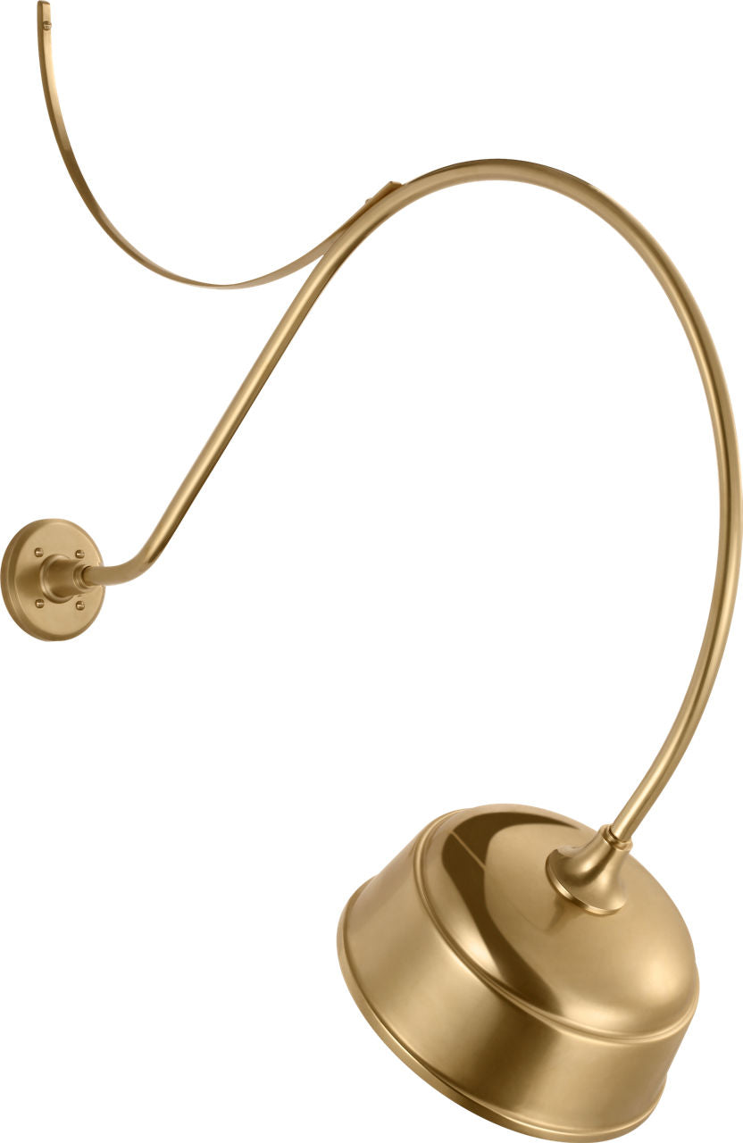 Academy 36" Anchored Larrabee Barn Light | Hand-Rubbed Antique Brass | 12.5 | 12.5" Hand-Rubbed Antique Brass Rockhouse Shade