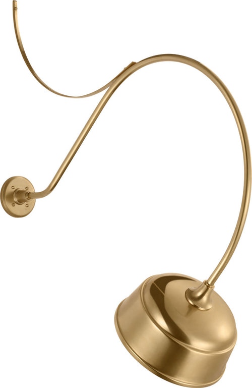 Academy 36" Anchored Larrabee Barn Light | Hand-Rubbed Antique Brass | 12.5 | 12.5" Hand-Rubbed Antique Brass Rockhouse Shade