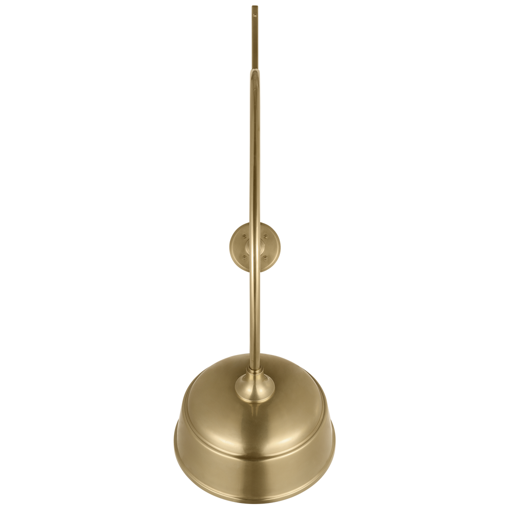 Academy 36" Anchored Larrabee Barn Light | Hand-Rubbed Antique Brass | 12.5 | 12.5" Hand-Rubbed Antique Brass Rockhouse Shade