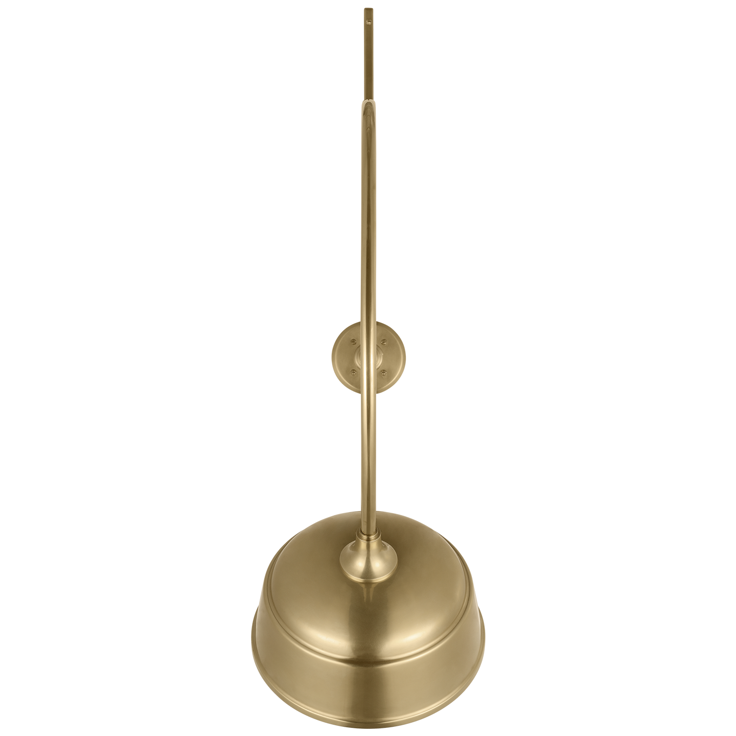 Academy 36" Anchored Larrabee Barn Light | Hand-Rubbed Antique Brass | 12.5 | 12.5" Hand-Rubbed Antique Brass Rockhouse Shade