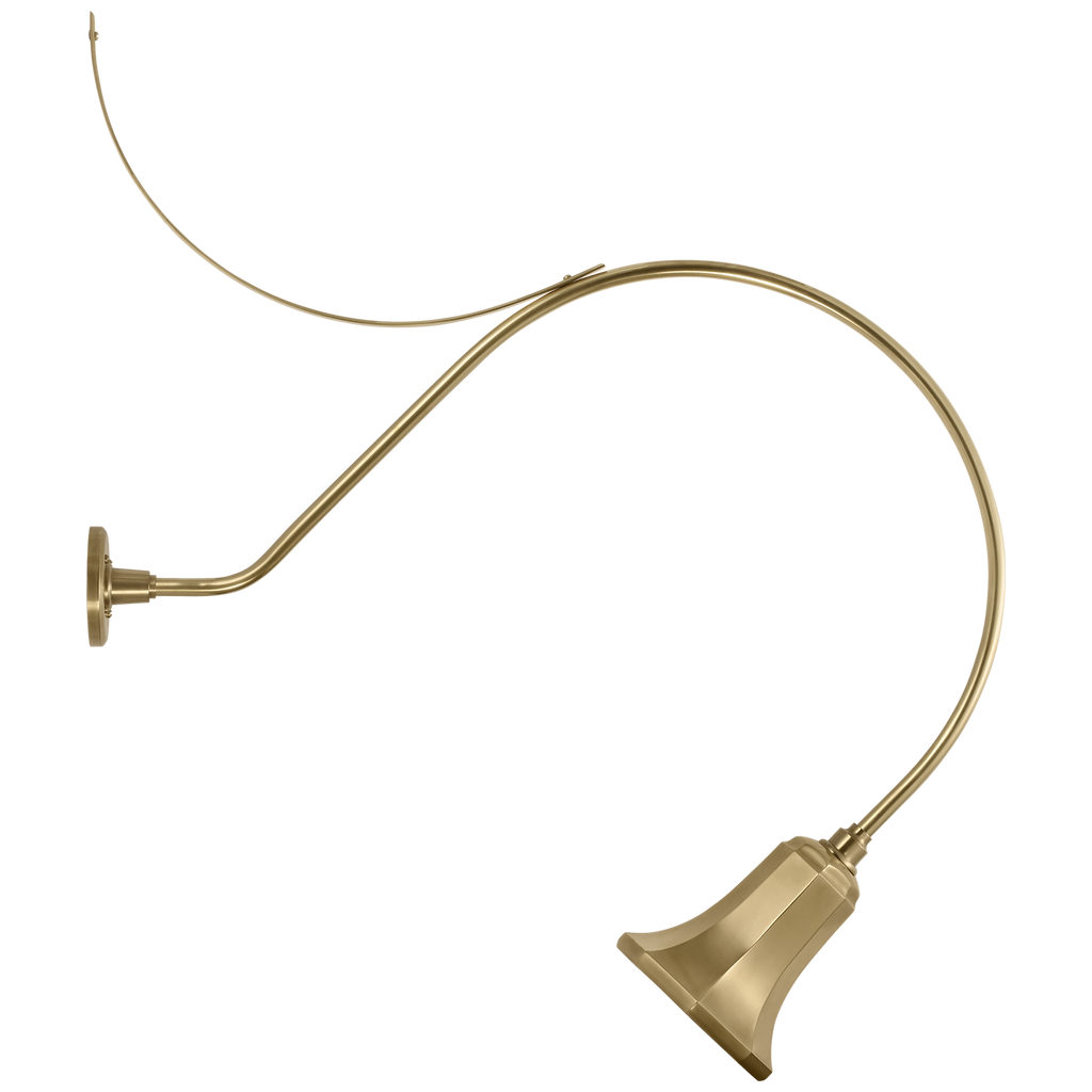 Academy 36" Anchored Larrabee Barn Light | Hand-Rubbed Antique Brass | 7.5 | 7.5" Hand-Rubbed Antique Brass Savannah Shade