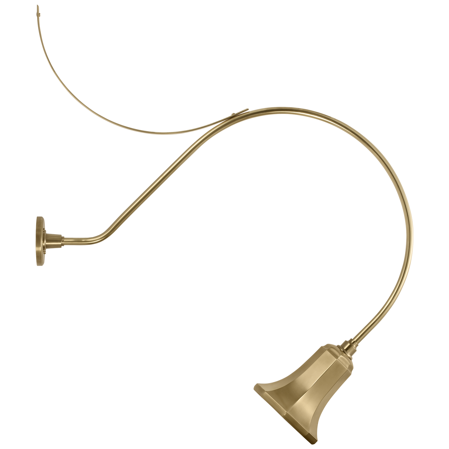 Academy 36" Anchored Larrabee Barn Light | Hand-Rubbed Antique Brass | 7.5 | 7.5" Hand-Rubbed Antique Brass Savannah Shade