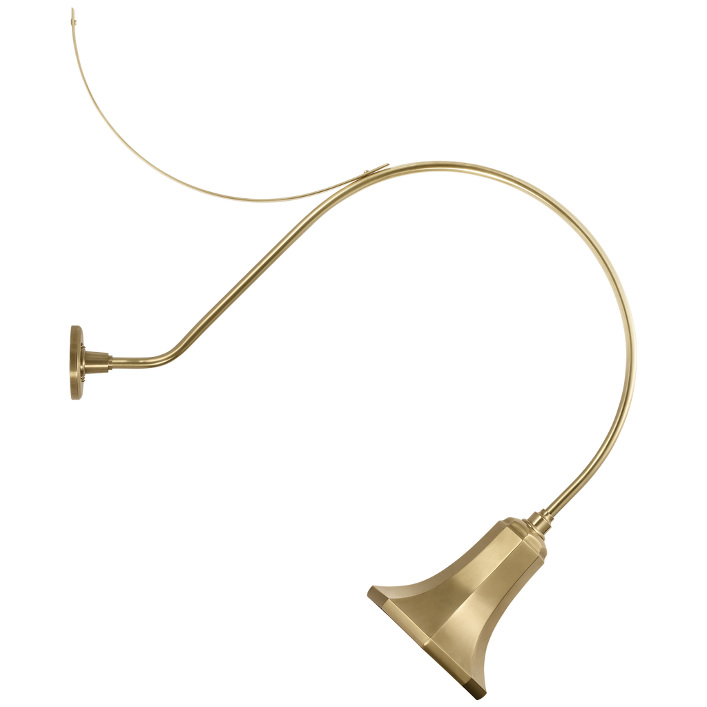Academy 36" Anchored Larrabee Barn Light | Hand-Rubbed Antique Brass | 9.25 | 9.25" Hand-Rubbed Antique Brass Savannah Shade