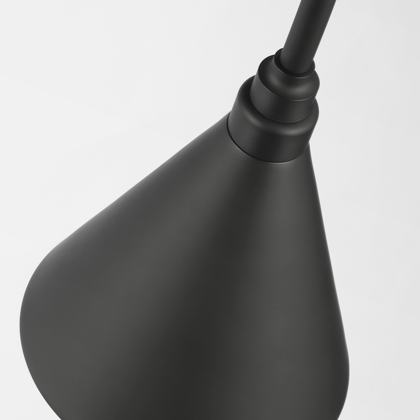 Academy 36" Anchored Larrabee Barn Light | Matte Black | 9 | 9" Matte Black Conical Savannah Shade