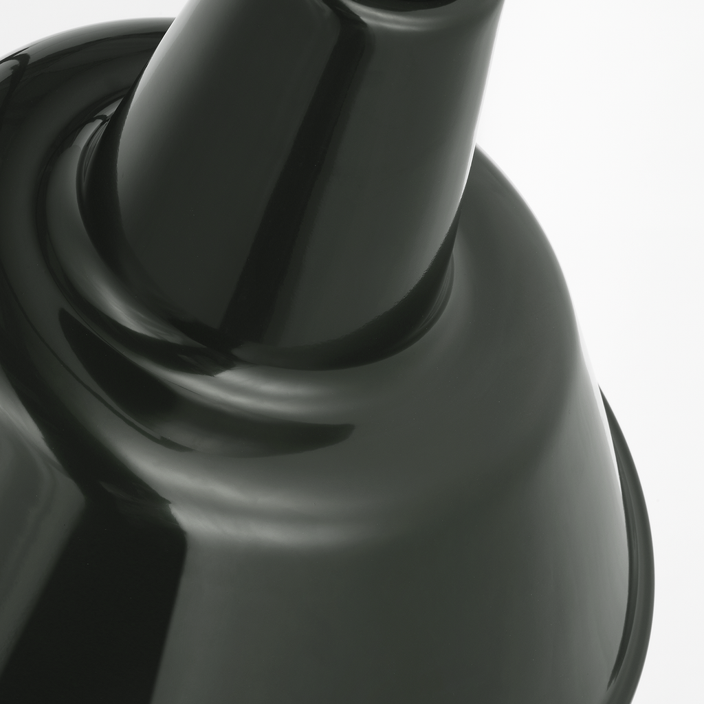 Academy 36" Anchored Larrabee Barn Light | Matte Black | 12.5 | 12.5" Green Bowers Shade