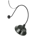 Academy 36" Anchored Larrabee Barn Light | Matte Black | 16 | 16" Green Bowers Shade