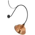 Academy 36" Anchored Larrabee Barn Light | Matte Black | 16 | 16" Soft Copper Bowers Shade