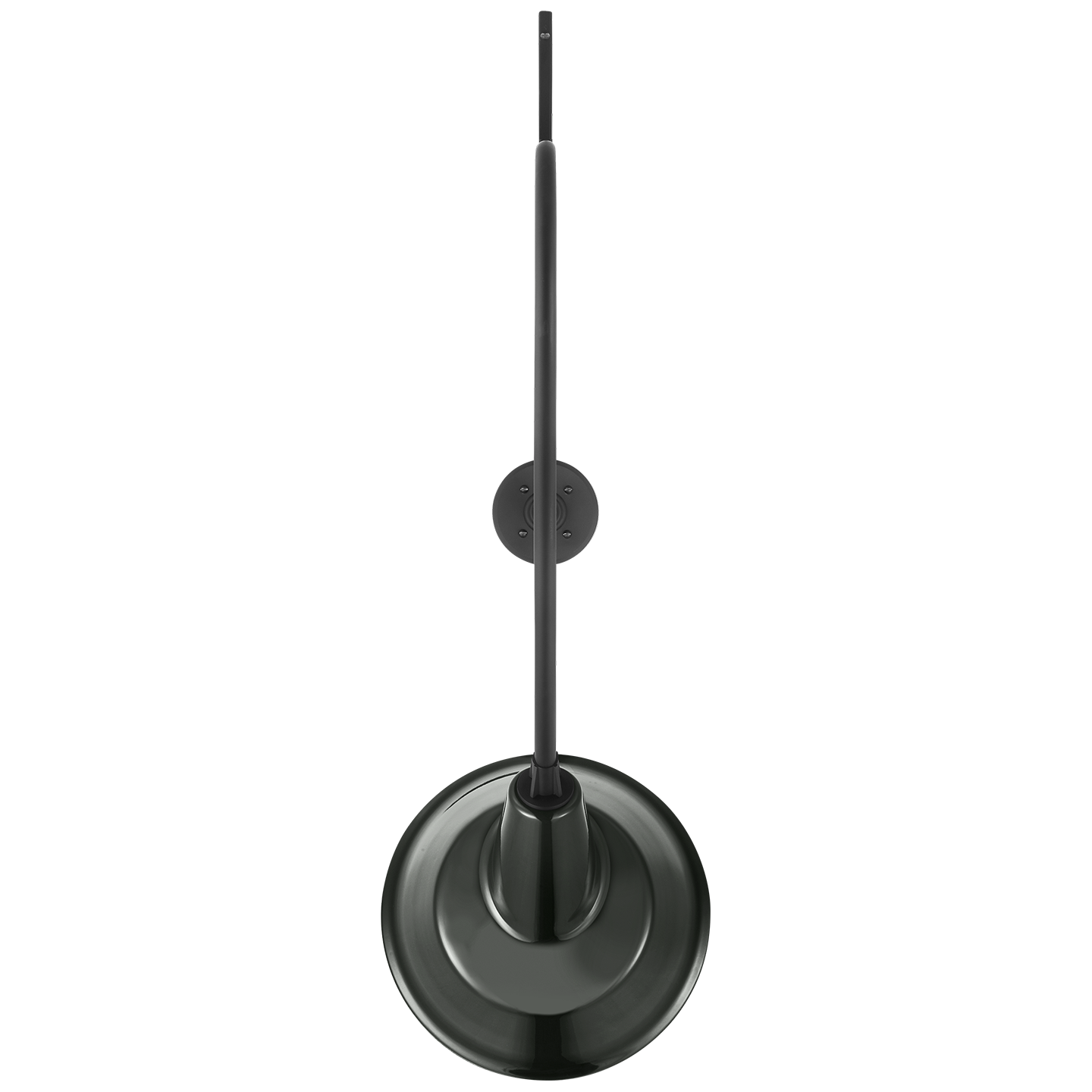 Academy 36" Anchored Larrabee Barn Light | Matte Black | 12.5 | 12.5" Green Tilted Bowers Shade