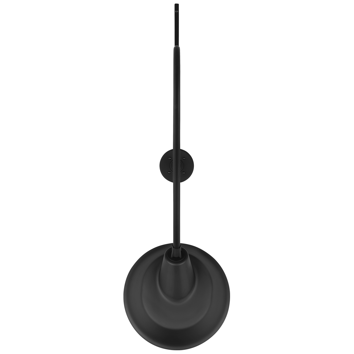 Academy 36" Anchored Larrabee Barn Light | Matte Black | 12.5 | 12.5" Matte Black Tilted Bowers Shade