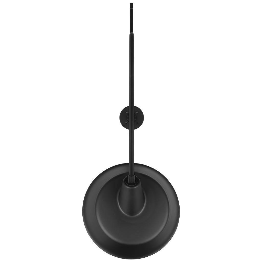 Academy 36" Anchored Larrabee Barn Light | Matte Black | 16 | 16" Matte Black Tilted Bowers Shade