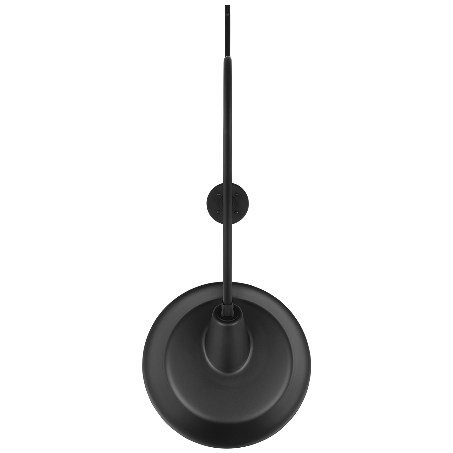 Academy 36" Anchored Larrabee Barn Light | Matte Black | 16 | 16" Matte Black Tilted Bowers Shade