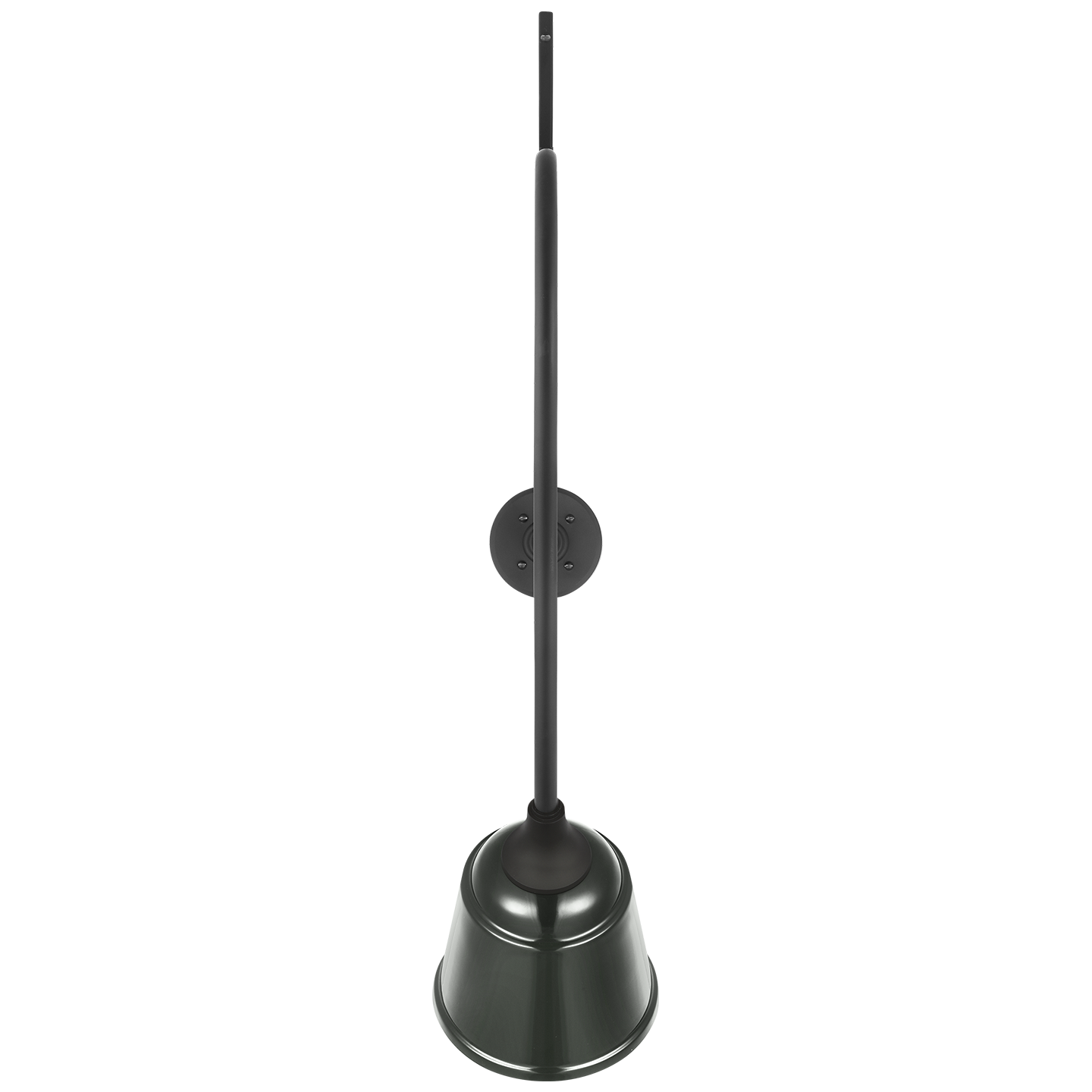 Academy 36" Anchored Larrabee Barn Light | Matte Black | 8 | 8" Green Rockhouse Shade