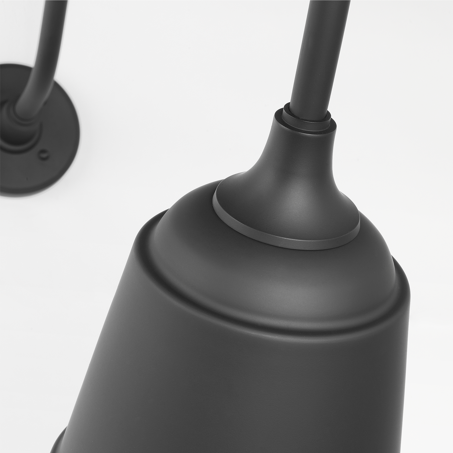Academy 36" Anchored Larrabee Barn Light | Matte Black | 8 | 8" Matte Black Rockhouse Shade