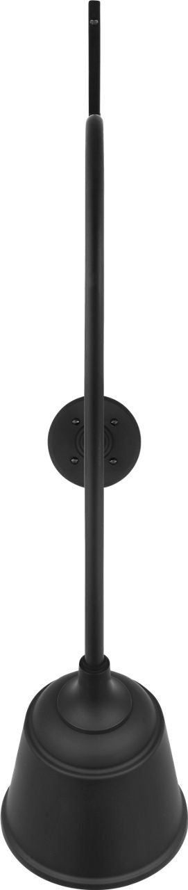 Academy 36" Anchored Larrabee Barn Light | Matte Black | 8 | 8" Matte Black Rockhouse Shade