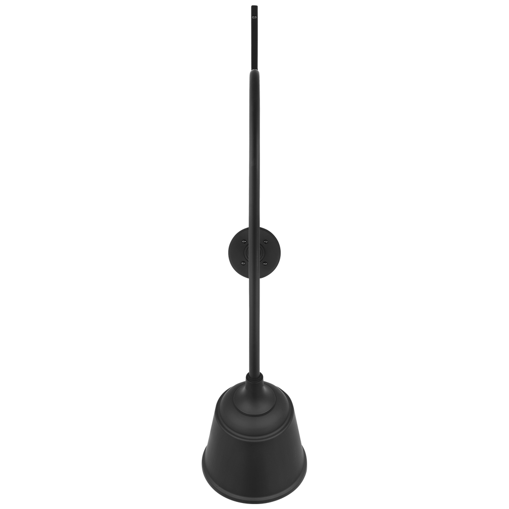 Academy 36" Anchored Larrabee Barn Light | Matte Black | 8 | 8" Matte Black Rockhouse Shade