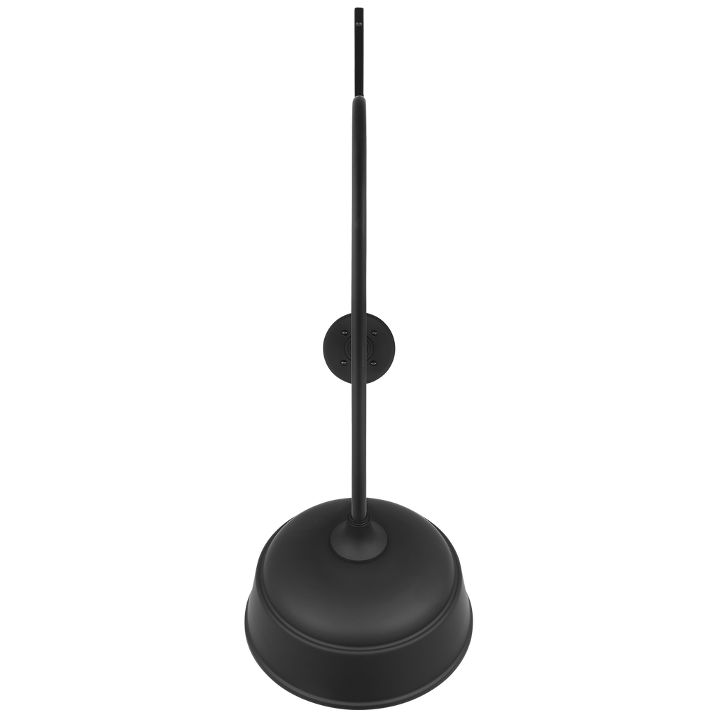 Academy 36" Anchored Larrabee Barn Light | Matte Black | 12.5 | 12.5" Matte Black Rockhouse Shade