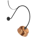 Academy 36" Anchored Larrabee Barn Light | Matte Black | 12.5 | 12.5" Soft Copper Rockhouse Shade