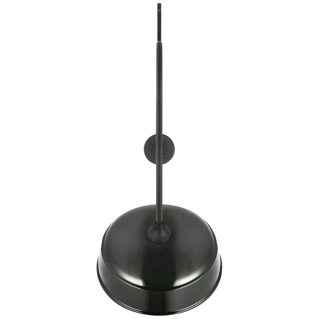 Academy 36" Anchored Larrabee Barn Light | Matte Black | 16 | 16" Green Rockhouse Shade