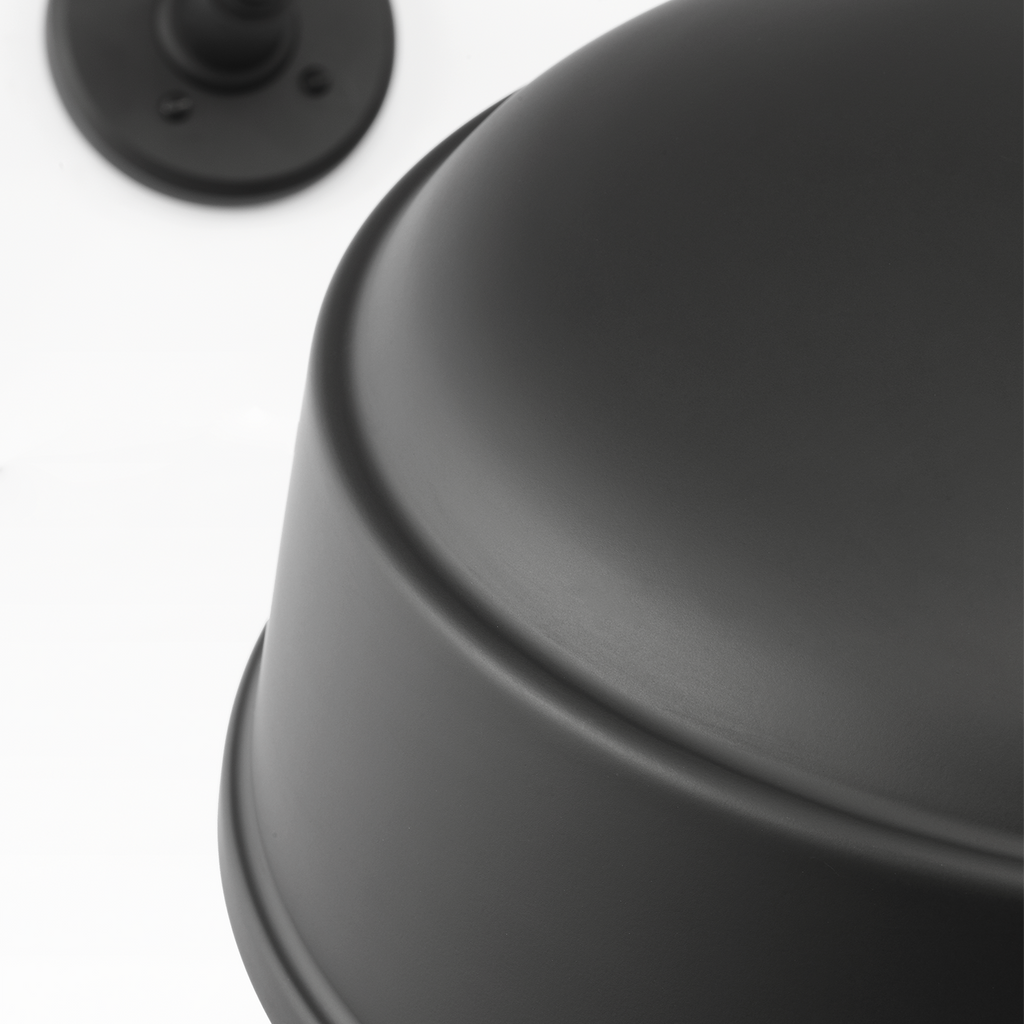 Academy 36" Anchored Larrabee Barn Light | Matte Black | 16 | 16" Matte Black Rockhouse Shade