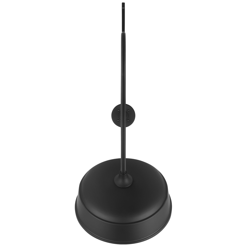 Academy 36" Anchored Larrabee Barn Light | Matte Black | 16 | 16" Matte Black Rockhouse Shade