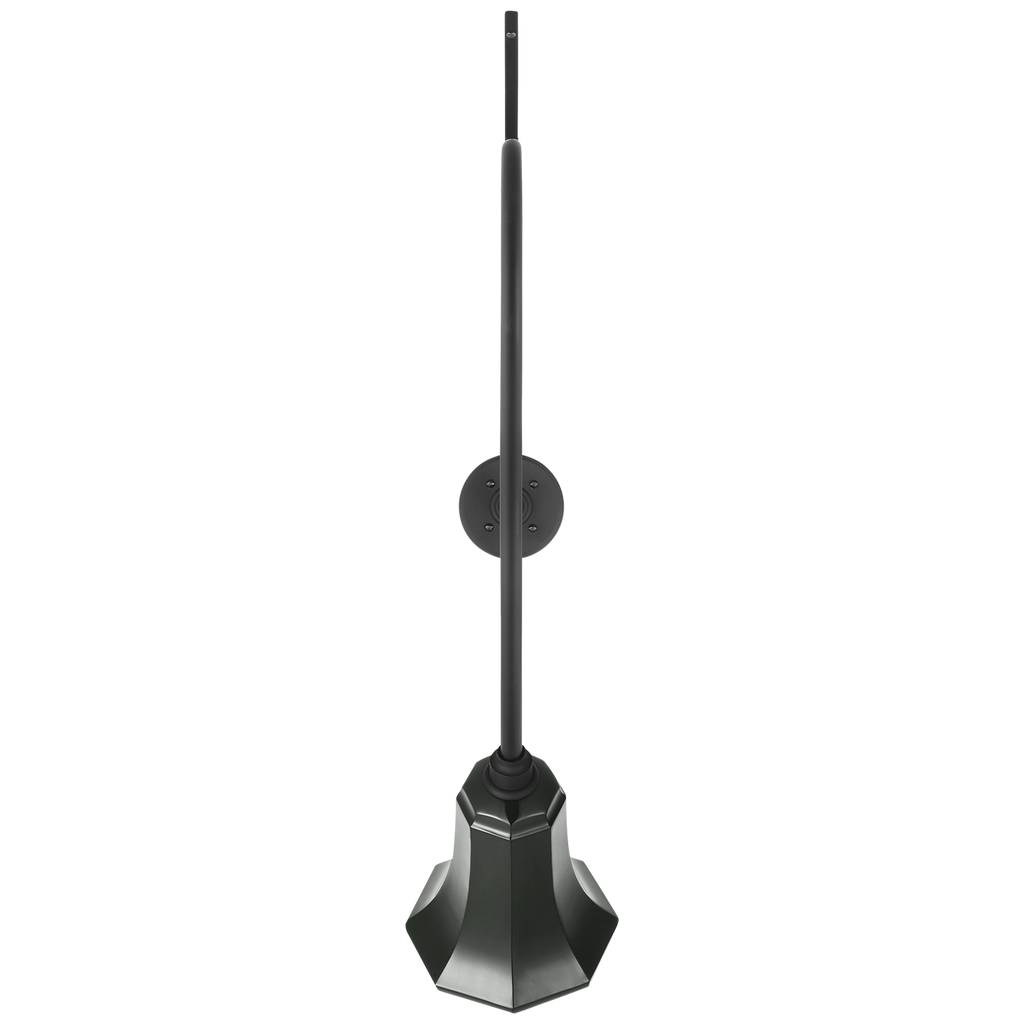 Academy 36" Anchored Larrabee Barn Light | Matte Black | 7.5 | 7.5" Green Savannah Shade