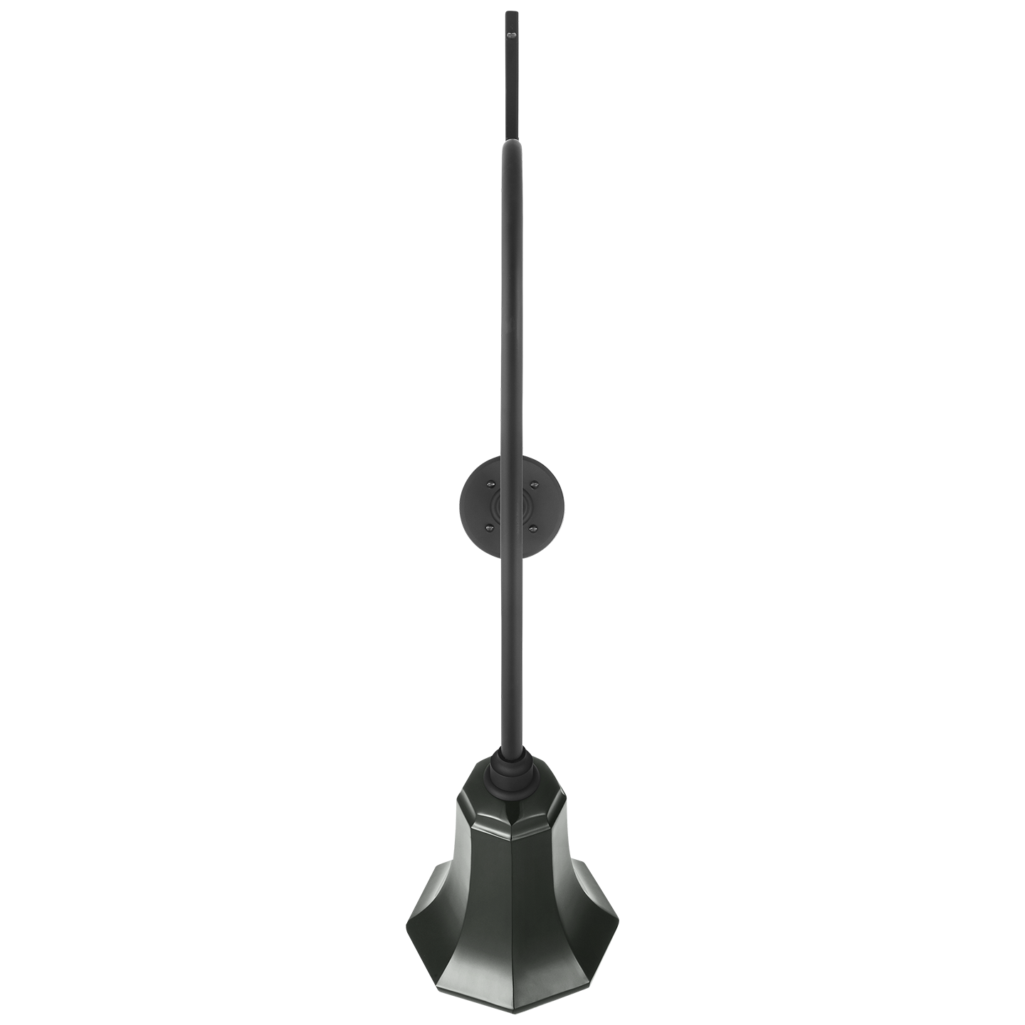 Academy 36" Anchored Larrabee Barn Light | Matte Black | 7.5 | 7.5" Green Savannah Shade