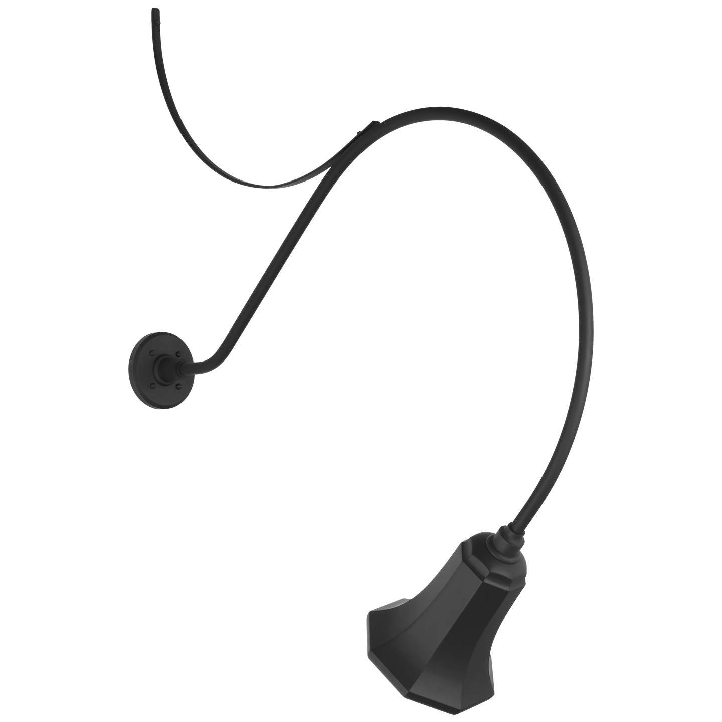 Academy 36" Anchored Larrabee Barn Light | Matte Black | 7.5 | 7.5" Matte Black Savannah Shade
