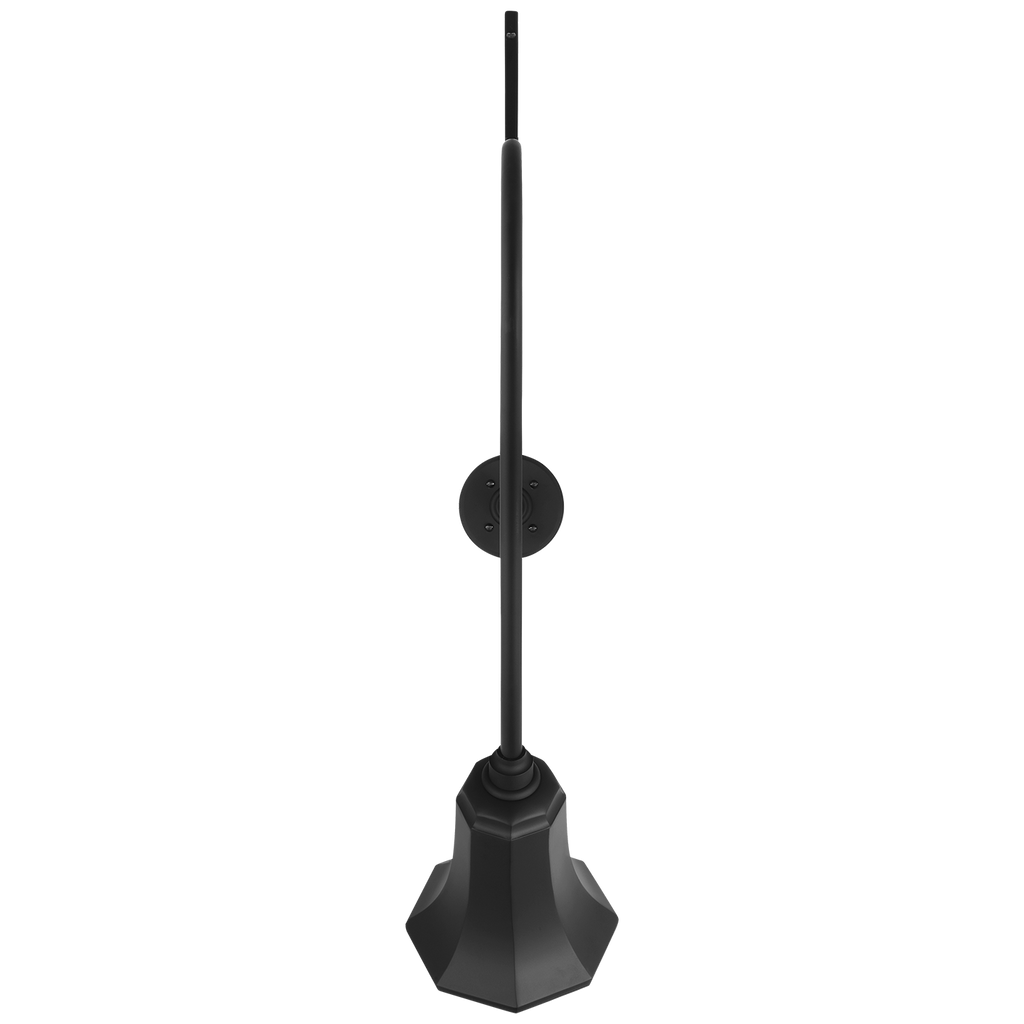 Academy 36" Anchored Larrabee Barn Light | Matte Black | 7.5 | 7.5" Matte Black Savannah Shade