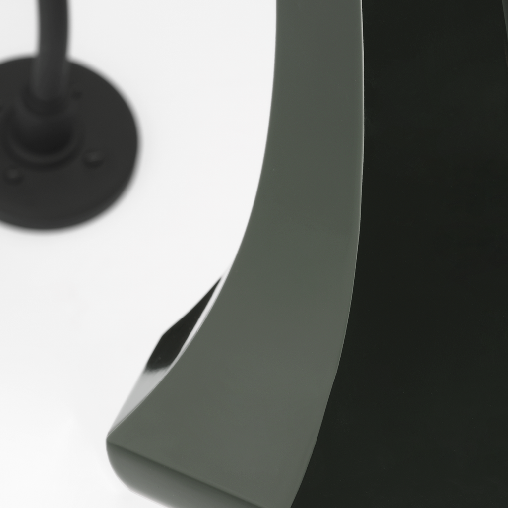 Academy 36" Anchored Larrabee Barn Light | Matte Black | 9.25 | 9.25" Green Savannah Shade