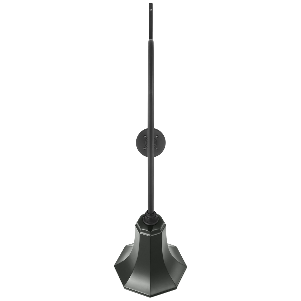 Academy 36" Anchored Larrabee Barn Light | Matte Black | 9.25 | 9.25" Green Savannah Shade