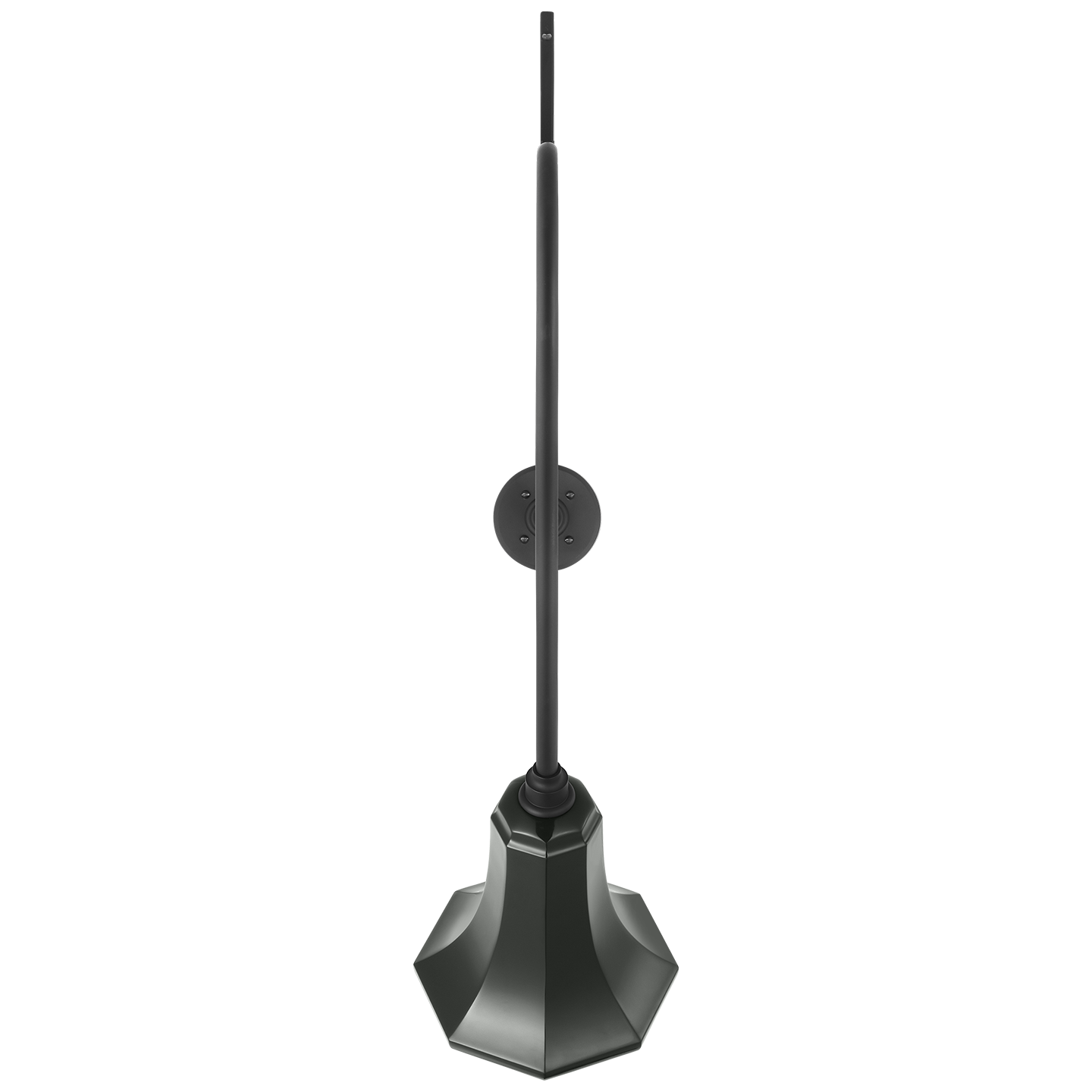 Academy 36" Anchored Larrabee Barn Light | Matte Black | 9.25 | 9.25" Green Savannah Shade