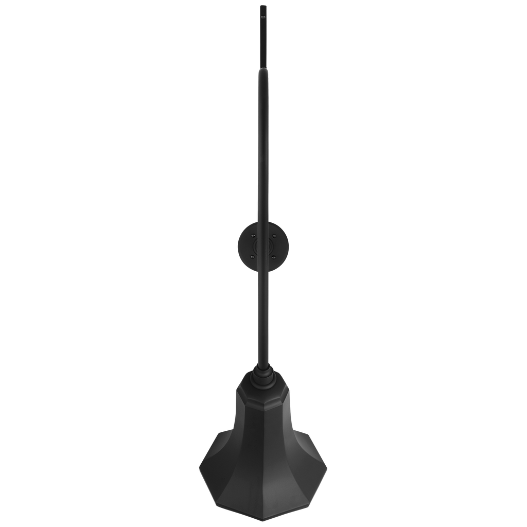 Academy 36" Anchored Larrabee Barn Light | Matte Black | 9.25 | 9.25" Matte Black Savannah Shade