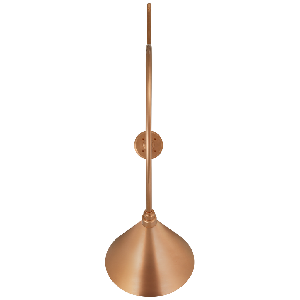 Academy 36" Anchored Larrabee Barn Light | Soft Copper | 12.5 | 12.5" Soft Copper Conical Savannah Shade
