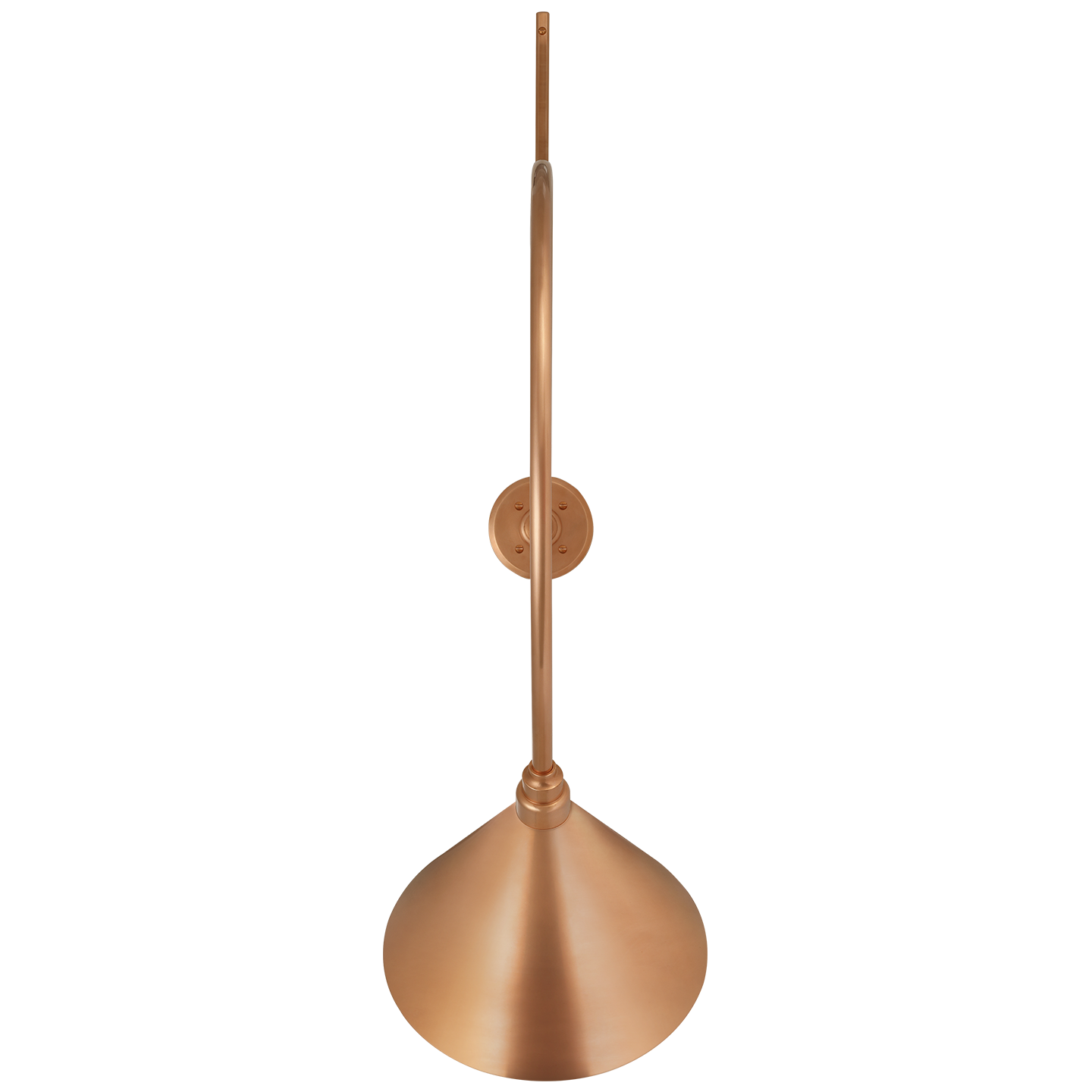 Academy 36" Anchored Larrabee Barn Light | Soft Copper | 12.5 | 12.5" Soft Copper Conical Savannah Shade