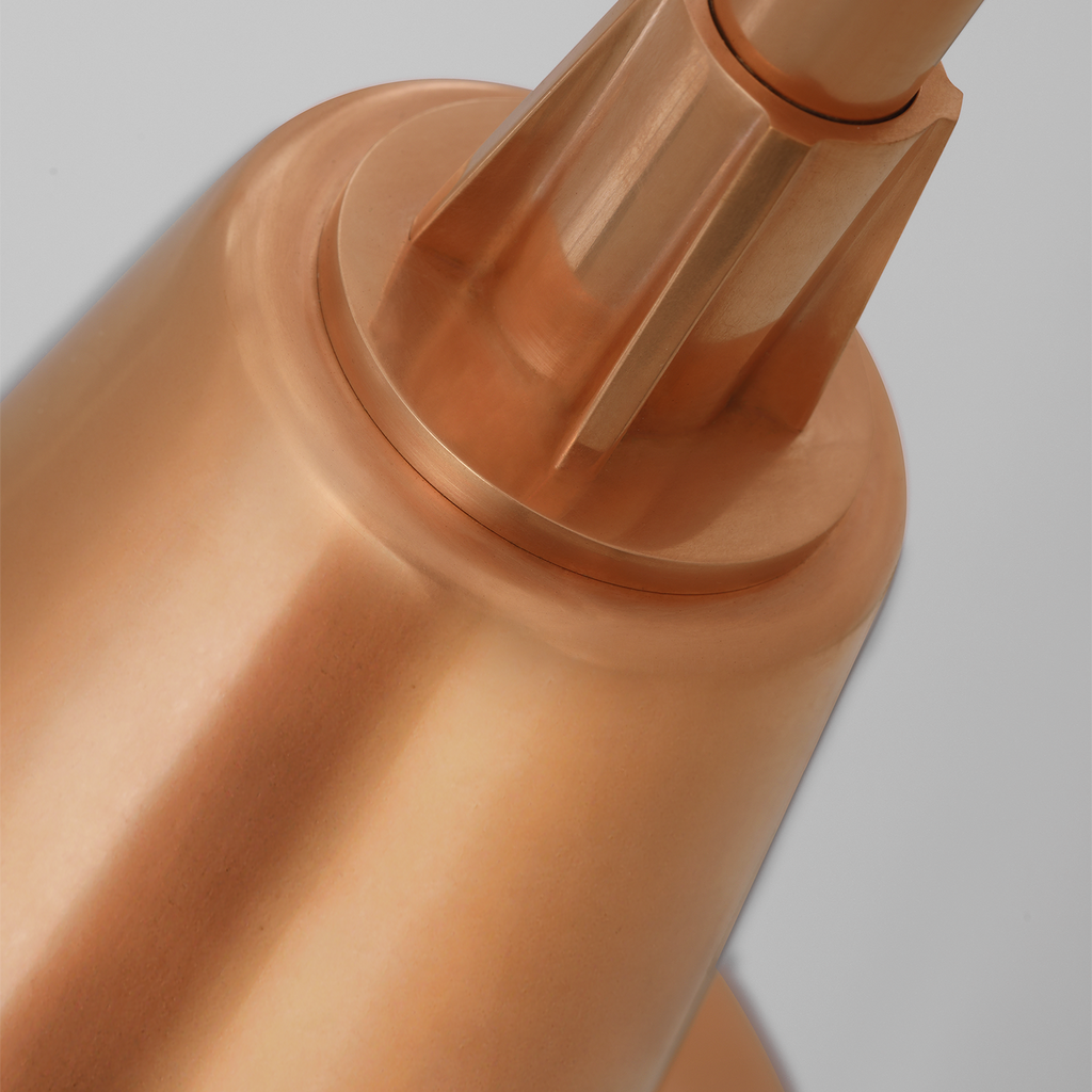 Academy 36" Anchored Larrabee Barn Light | Soft Copper | 12.5 | 12.5" Soft Copper Bowers Shade