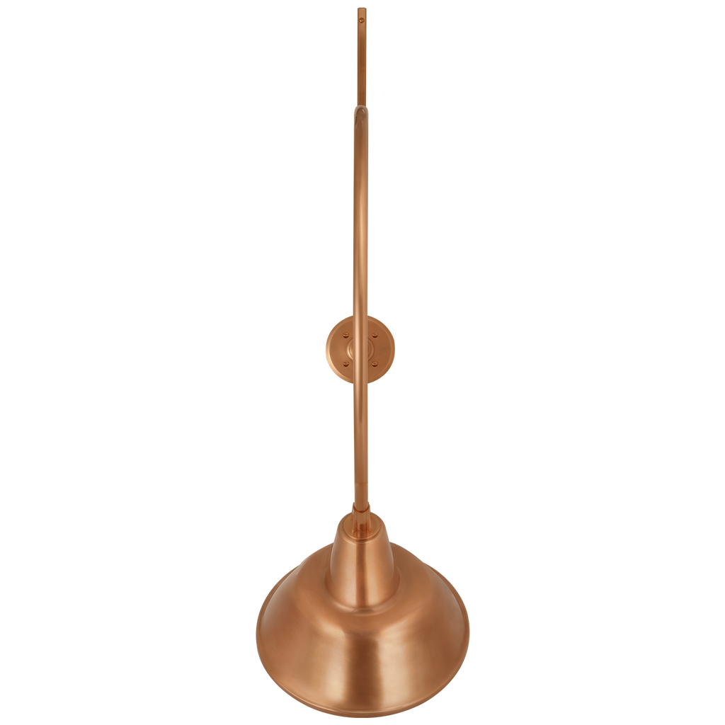 Academy 36" Anchored Larrabee Barn Light | Soft Copper | 12.5 | 12.5" Soft Copper Bowers Shade